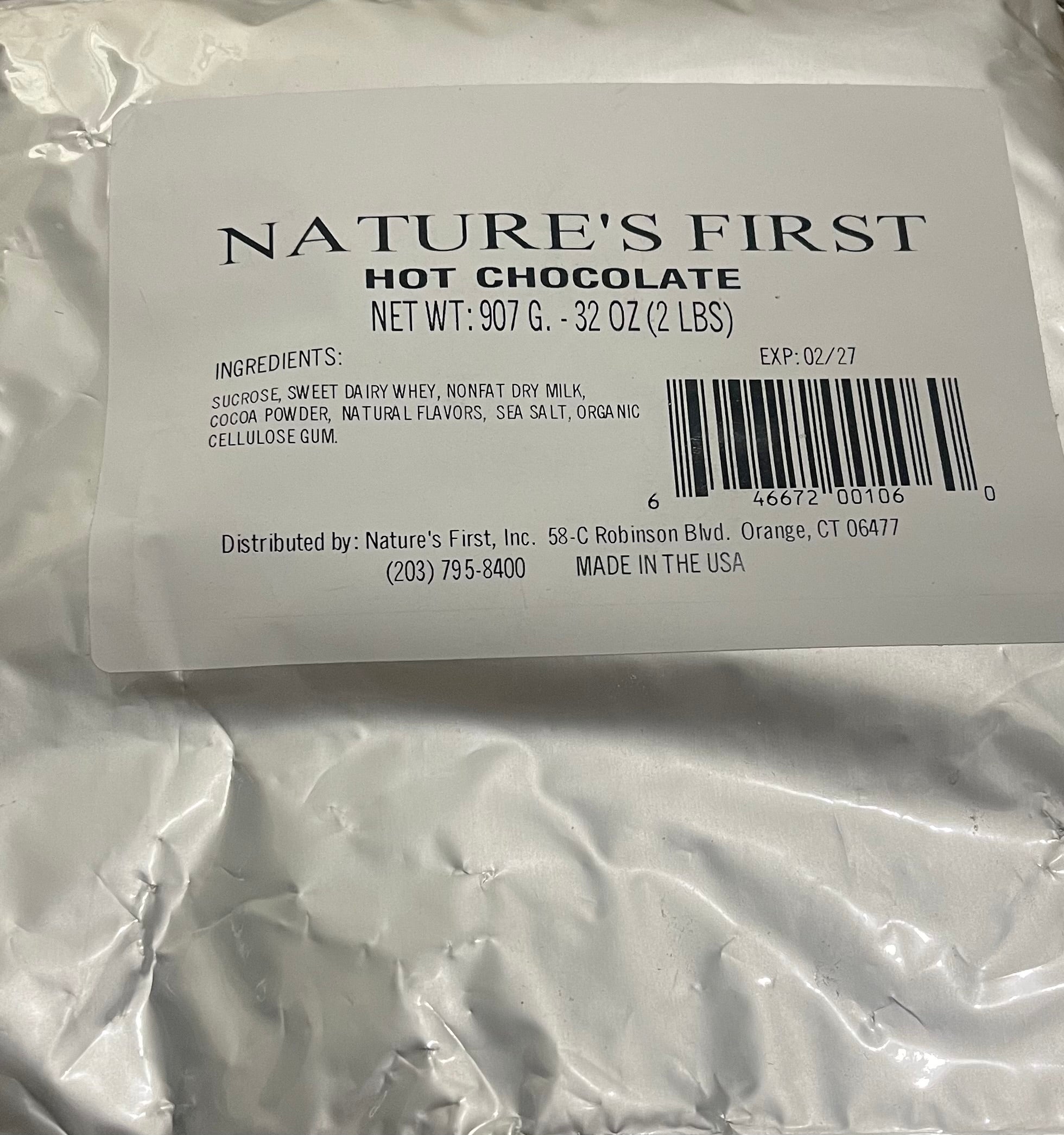 Nature’s First Hot Chocolate – 2 lb Bag (907 g)