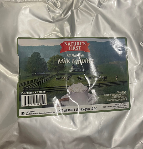 Nature’s First Milk Topping – 1 lb Bag (454 g)