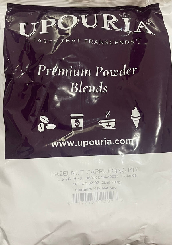 Upouria Hazelnut Cappuccino Mix – 2 lb Bag (907 g)