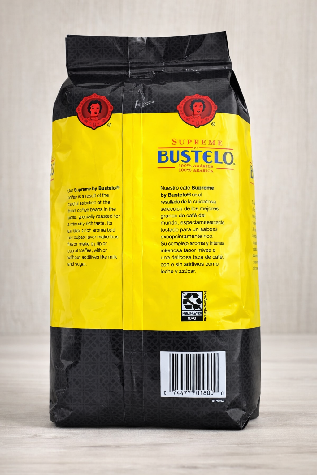 Supreme by Bustelo Espresso Style Whole Bean Coffee – 2 lb Bag (907 g)